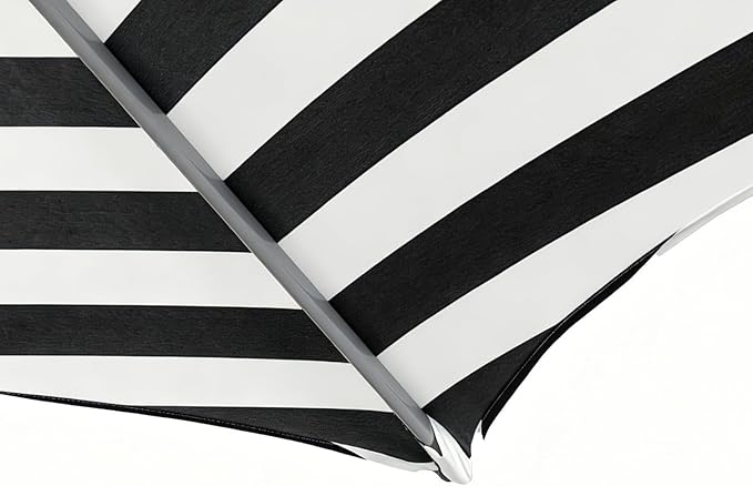 Tempera Patio Umbrellas Arc Edge Outdoor Table Market Umbrellas with Crank & Pust Button Tilt|Auto-Tilt, 8 Steel Ribs, High Color-Fastness Canopy