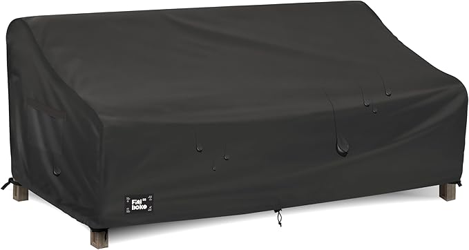 3-Seater Outdoor Couch Cover,85" Wx38 Dx35 H Patio Sofa Cover,100% Waterproof Heavy Duty Patio Furniture Covers,Black