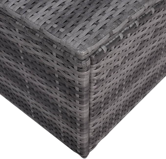 Patio Lounge Set with Cushions,Outdoor Tables and Chairs,Outdoor Furniture Sets,Patio Conversation Sets,for Garden,Deck,Backyard,5 Piece Poly Rattan Gray