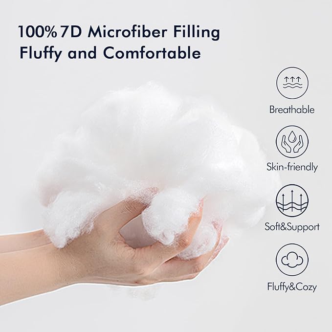 MIULEE Pack of 2 12x24 Outdoor Pillow Inserts, Outdoor Throw Pillows Water-Resistant Decorative Premium Lumbar Pillow Stuffer Sham for Porch Swing Couch Sofa Cushion Patio Furniture