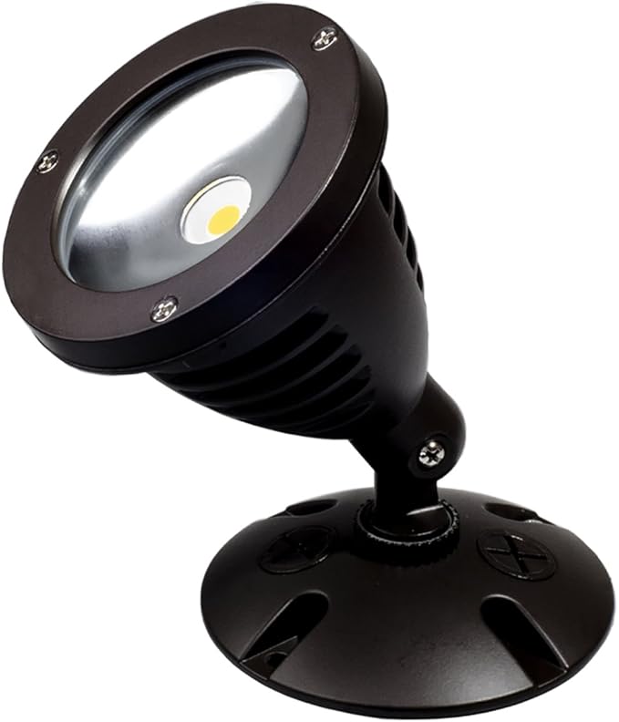 TOPELE 1100LM LED Flood Light, Exterior Flood Lights Fixture with CREE LED Source for Landscape, Commercial, Home, Garden, Yard, Waterproof, Brown