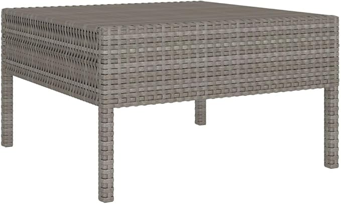 Patio Lounge Set with Cushions,Outdoor Patio Furniture,Outdoor Chat Conversation Set,Garden Furniture Sets,for Patio,Backyard,Garden,Outdoor,6 Piece Poly Rattan Gray