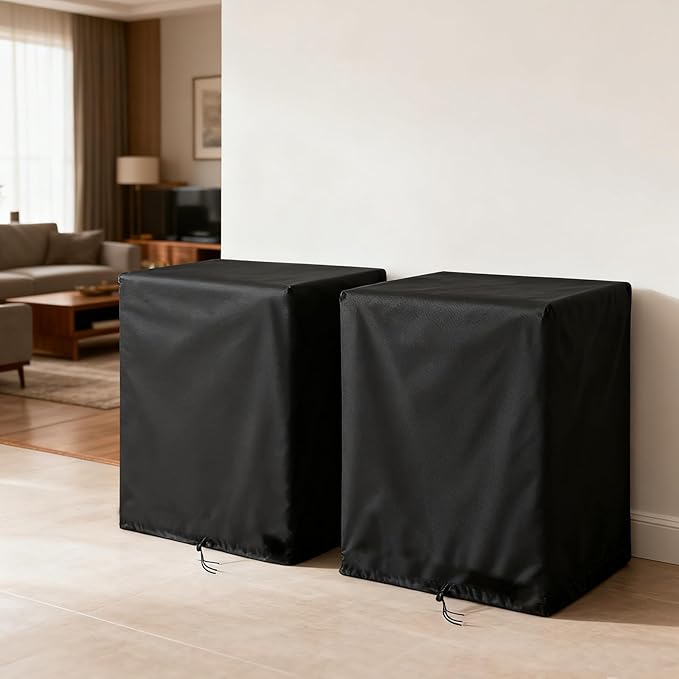 End Tables Cover for FROMJBEST Black End Table Set of 2, Dust-proof Side Table Covers for Living Room Bedroom -20"W × 12"D × 23.6"H