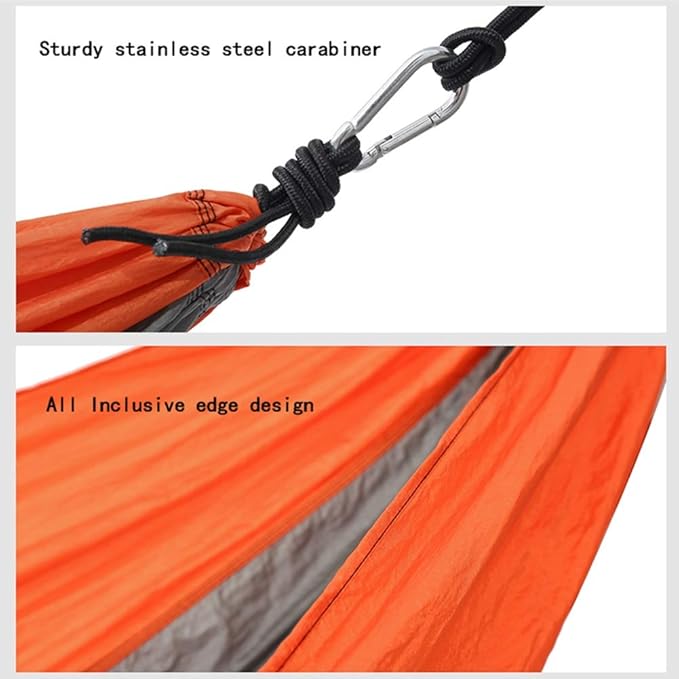 Camping Hammock, Hang Sheet People Double Camping Portable Parachute Hammock Outdoor Hiking Backpack Nylon Chair Swing(Green)