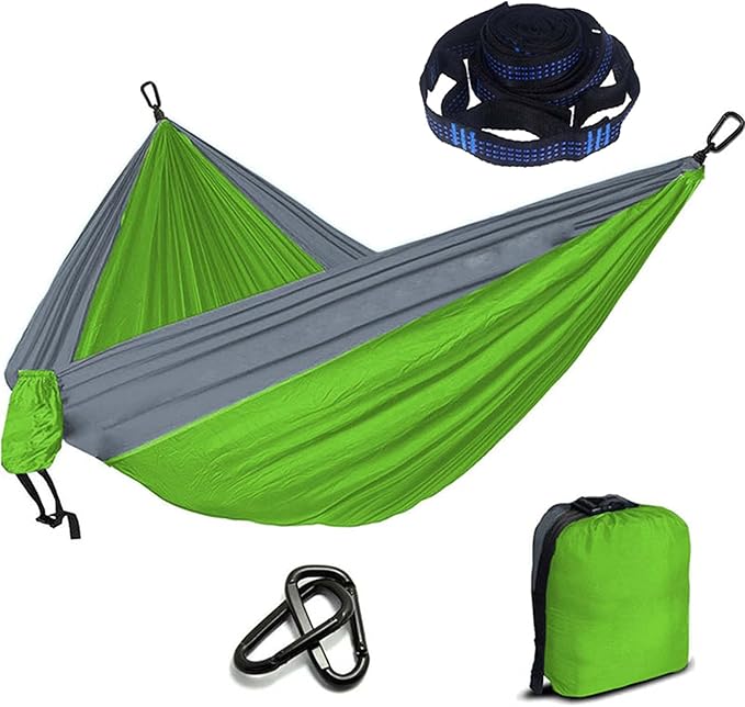 Camping Hammocks for Outside, Double Hammock Chair Outdoor, Portable Hammock for Trees, Hammocks for Outside Heavy Duty, for Beach, Backyard, Patio