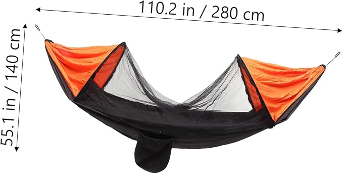 Balacoo 1pc Portable Multi-Function Hammock Netting for Outdoor Camping Parachute Canopy Tent Color for Relaxation and Picnic Activities