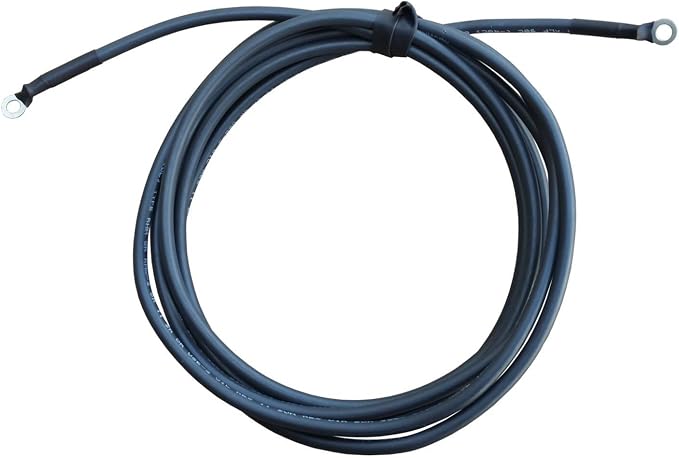 WindyNation 4 Gauge AWG (10 Feet Black + 10 Feet Red) Power Inverter Battery Cable Wire Kit for DC to AC Inverters RV, Car, Solar, Marine, Off-Grid