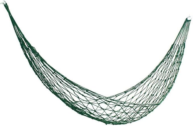 Nylon Single Hammock Portable Camping Rope Outdoor Tent net Straps Bed Lightweight Hammocks Swing Meshy Rope Hammock Sleeping Net Bed (240 * 80cm)