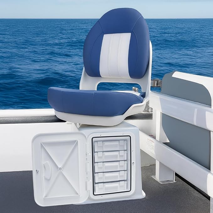 Oceansouth Boat Seat Boxes with 5 Shelves & Tackle Boxes (Height 20")