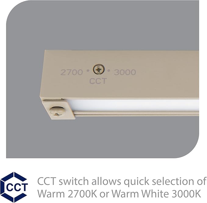 WAC Landscape Lighting, Hardscape 6in LED 12V Strip Light with Quick Release and 2-CCT 2700K-3000K in Sand