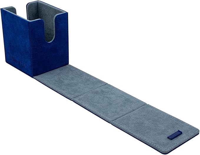 Ultra Pro - Vivid Alcove Flip Deck Box (Blue) - Protect and Store up to 100 Double Sleeves Standard Size Cards, Perfect for Sports Cards, Gaming Cards & Collectible Trading Cards