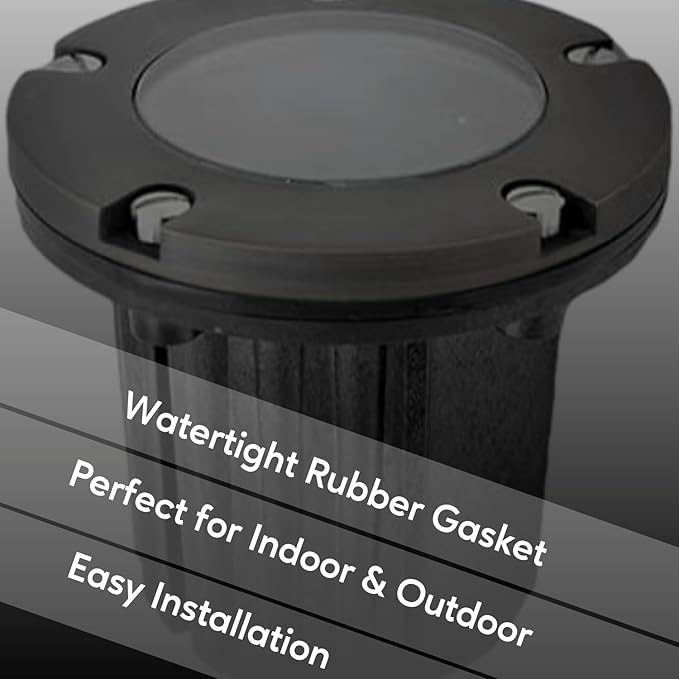 Ironsmith Lighting Products Decorative Solid Brass Cover Kit for In Ground Well Light - Oil-Rubbed Bronze Finish, Stainless Steel Screws and Rubber Gasket Included - (Fixture Body Not Included)