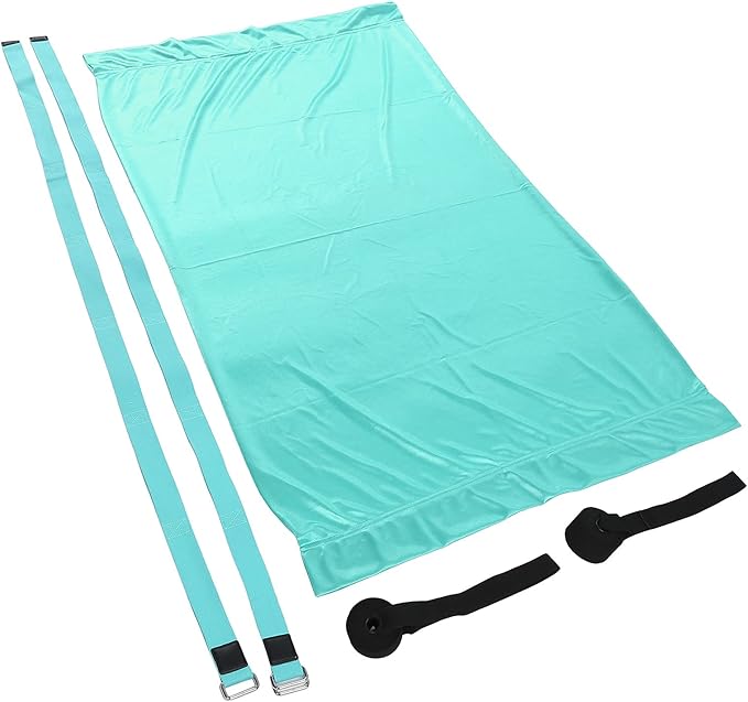 Yoga Hammock Handstand Split Leg Stretchable Aerial Yoga Swing, Adjustable Portable Elastic Hammock with Door Anchors and Straps for Home Gym Yoga Training (Blue)