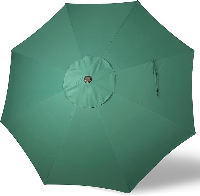 Blissun 9ft Patio Umbrella Replacement Canopy, Market Umbrella Top, Outdoor Table Umbrella Canopy for 8 Ribs, Canopy Only