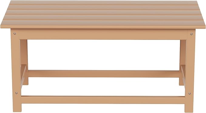 HDPE Laguna Outdoor Poly Adirondack Coffee Table, Teak
