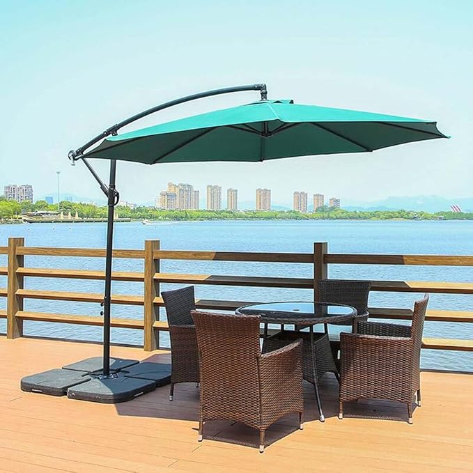 Patio 10FT Umbrella Replacement Canopy Garden Sun Umbrella Replacement Cloth With 6 Ribs/8 Ribs For Outdoor Backyard Pool Umbrellas Cantilever Parasols Replacement Covers