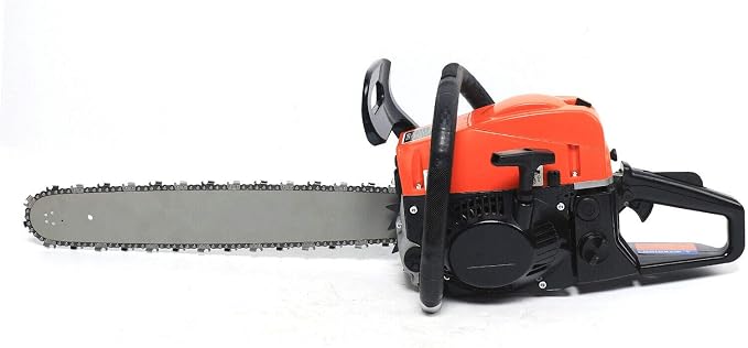 Gasoline Powered Logging Saw, 35.4" Handheld Gasoline Chain Saw, Wood Cutting Shredder for Farms, Gardens and Pastures