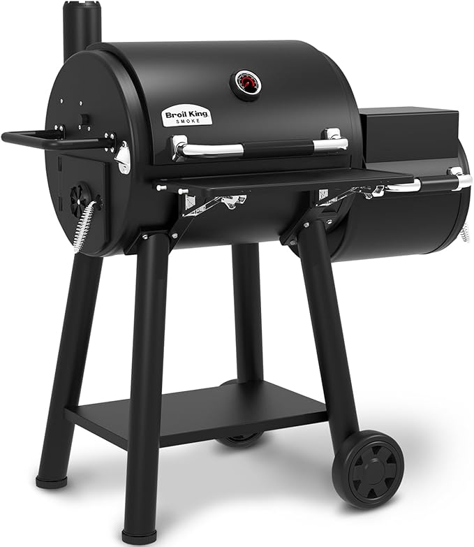Broil King 955050 Regal Charcoal Offset 400 Smoker and Grill, Black