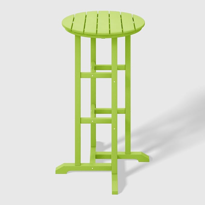 WestinTrends Malibu 42" Counter Height Round Outdoor Patio Bistro Bar Table, Lime