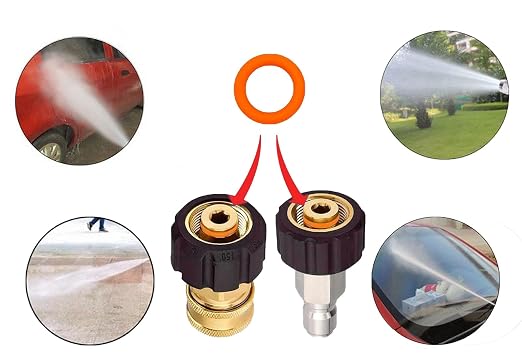1/4" Pressure Washer Quick Coupler O-Rings New Orange Seal Kits (100/Pack)