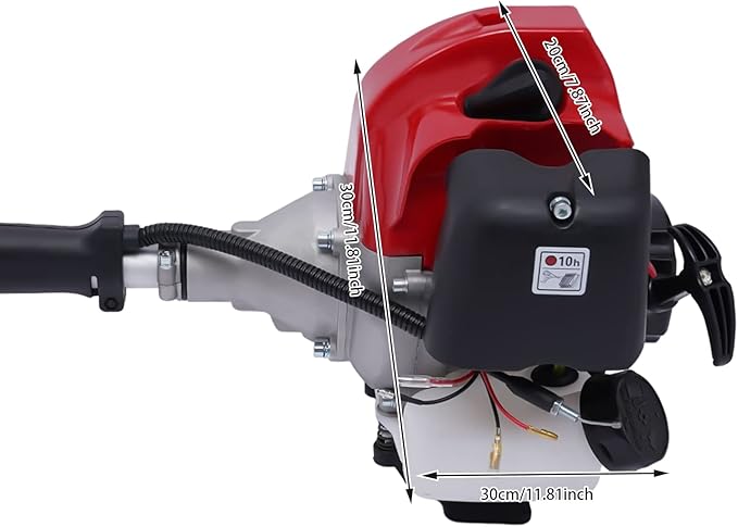 Pole Saw Gas Powered, 4 In1 51.7CC 2-Stroke Gas Powered Grass Trimmer w/ 32.67inch Extension Rod Multi Functional Garden Trimming Tools for Tree Trimming Branch