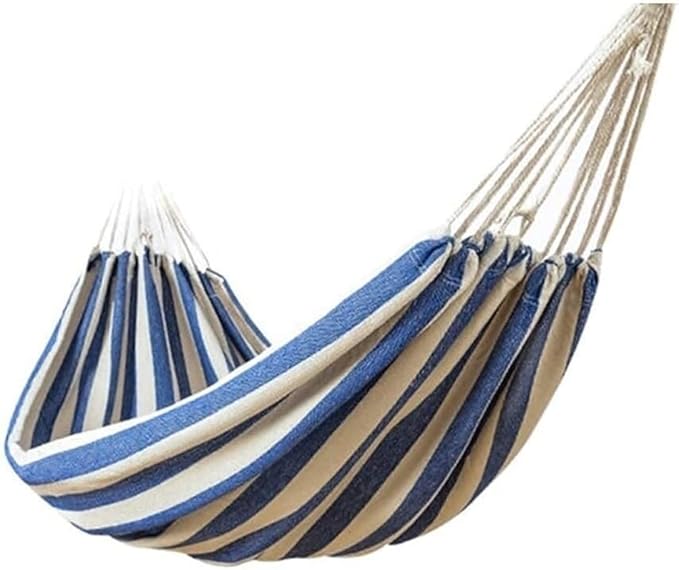 Camping Hammock Bed Single Swing Bed Hammock Portable Camping Hammock Lightweight Tree Straps Set for Travel Beach Backyard Hammock Swing (Color : Blue1)