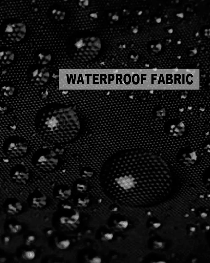 Prime Leader Outdoor Waterproof Pillow Covers Set of 2, Chinese Style Pattern Black Background Patio Throw Pillow Covers, Decorative Cushion Case for Couch Sofa Furniture Garden, 16x16 Inch
