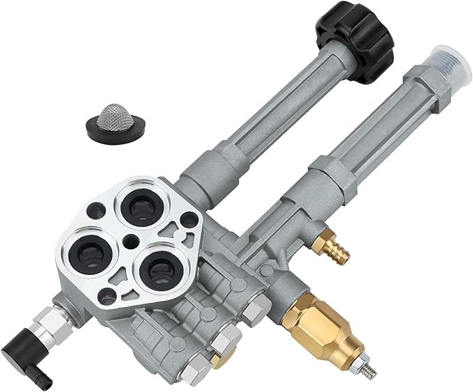 AR42518 Pressure Washer Pump Head for Troy Bilt RMW SRMW Pumps RMW2G20 RMW2G23B RMW2G24 RMW2G25 RMW2.2G20D RMW2.2G24 SRMW2.2G26 Complete Pump Head Assy Replaces# AR42940 AR42518 AR43061 AR Pump
