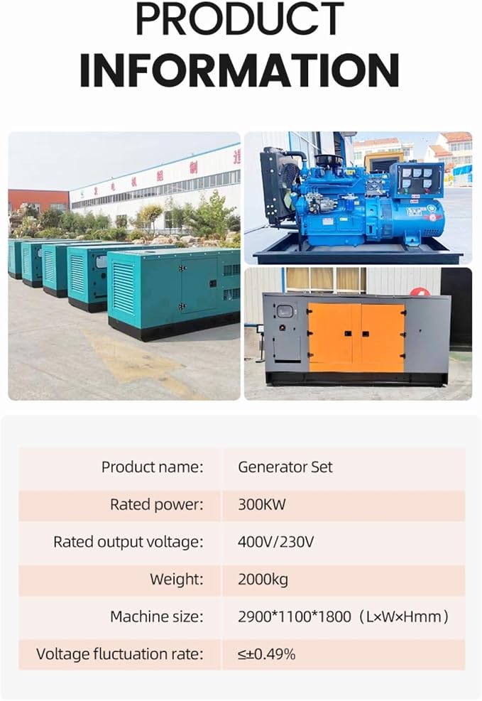Low Noise Silent Generator Set Portable Power Supply System for Home Office Outdoor Use and Commercial Backup Electricity Demand