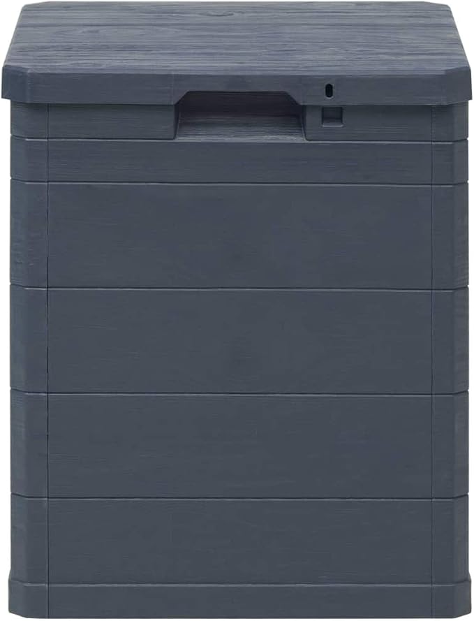 Patio Patio Storage Box，Pool Storage Boxes Outdoor Waterproof, Deck Decor Outdoor Bench, Patio Bench Outdoor Storage Box 23.8 gal Anthracite