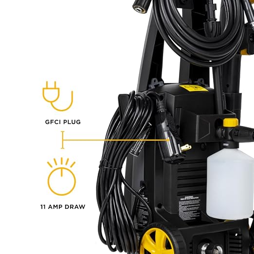 BE Power Equipment 1700 PSI 1.7 GPM Cold Water Corded Electric Pressure Washer