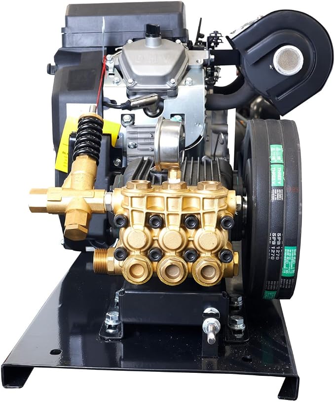 Canpump Gas Pressure Washer: 3500 psi @ 9.2 US gpm, 22 hp Loncin Engine w/Electric Start, CT 3510 S Belt Drive Triplex Pump w/External Unloader, Industrial Grade