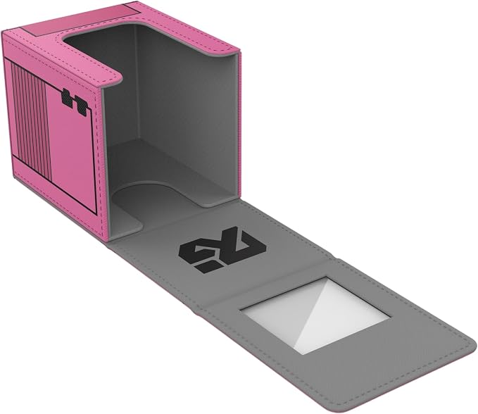 Realm Boy Pink - TCG/MTG 100+ Card Window Deck Box (Fits Top Loaders)