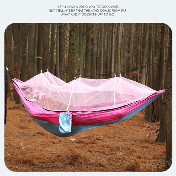 Hammock Multifunctional Outdoor Hammocks, Combining Mosquito Protection and Leisure Hammocks for Outside(Red)