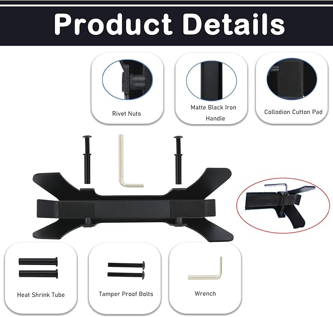 Generator Theft Deterrent Bracket Protection Compatible with Generator EU2200i EU2000i EU2000i Companion,Replace for 63230-Z07-010AH