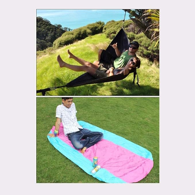 Camping Hammock Bed Single Camping Hammock Lightweight Nylon Portable Hammock Parachute Hammock Backpack Travel Beach Hamac Hammock Swing