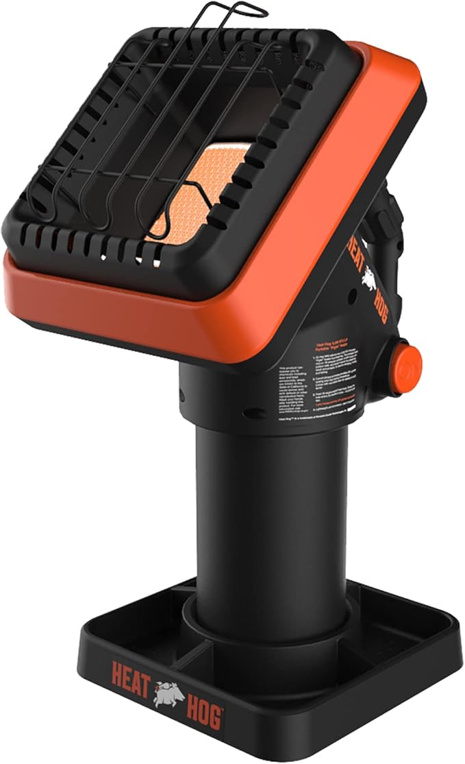 Heat Hog "Piglet" 4,000 BTU LP Propane Outdoor Portable Heater with Mountable Base, Model # HH-04SLN-MA (Canada and Massachusetts version) CSA Certified