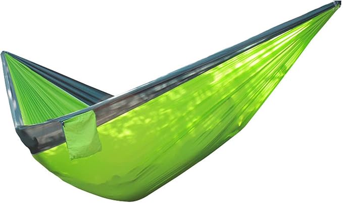 NOBRIM Camping Hammock Large Portable Hammock Accessories Swing with 2 Tree Strap 2-3 People Nylon Parachute Hammock for Outdoor Leisure