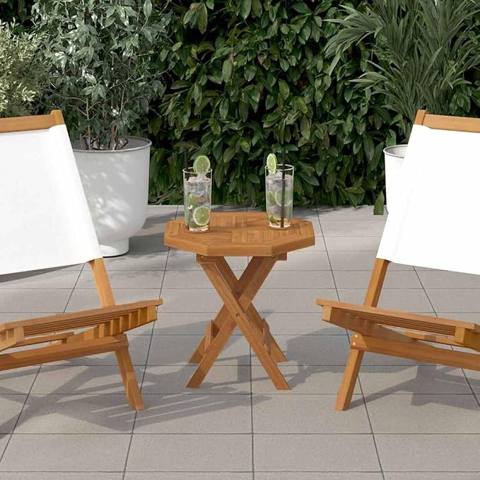Octagonal-Shape Table Top Solid Teak Wood, Replacement Table Top, Wooden Desk Top for Outdoor, Home Use, -587