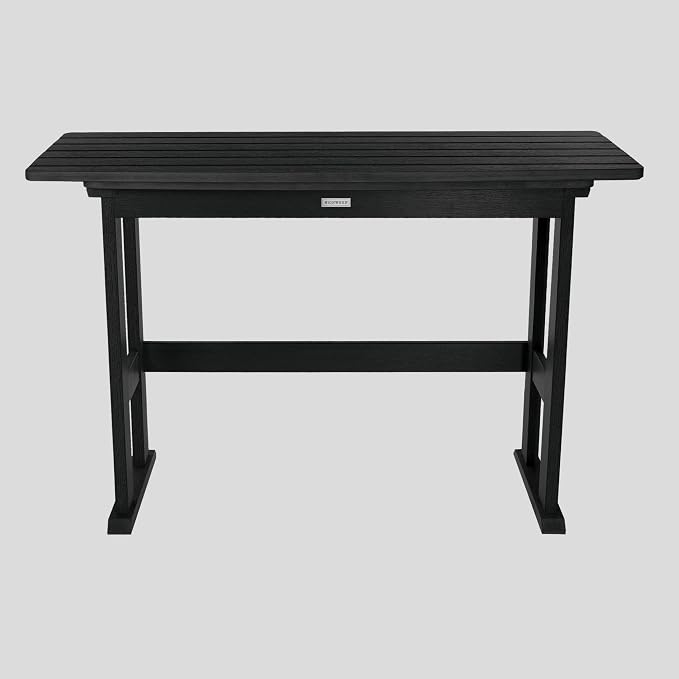 highwood Lehigh 3pc Counter Height Balcony Dining Set, Black