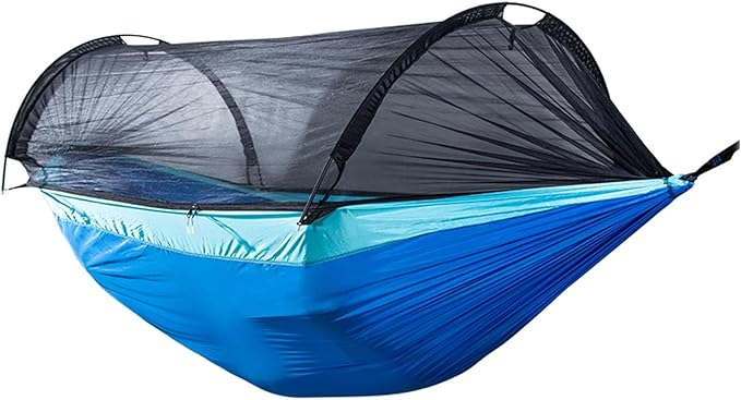 Hammock, Double Hammock, Outdoor Swing Cradle, Portable Hammock, Camping Beach Hammock(Blue,70.8in*117.6in)