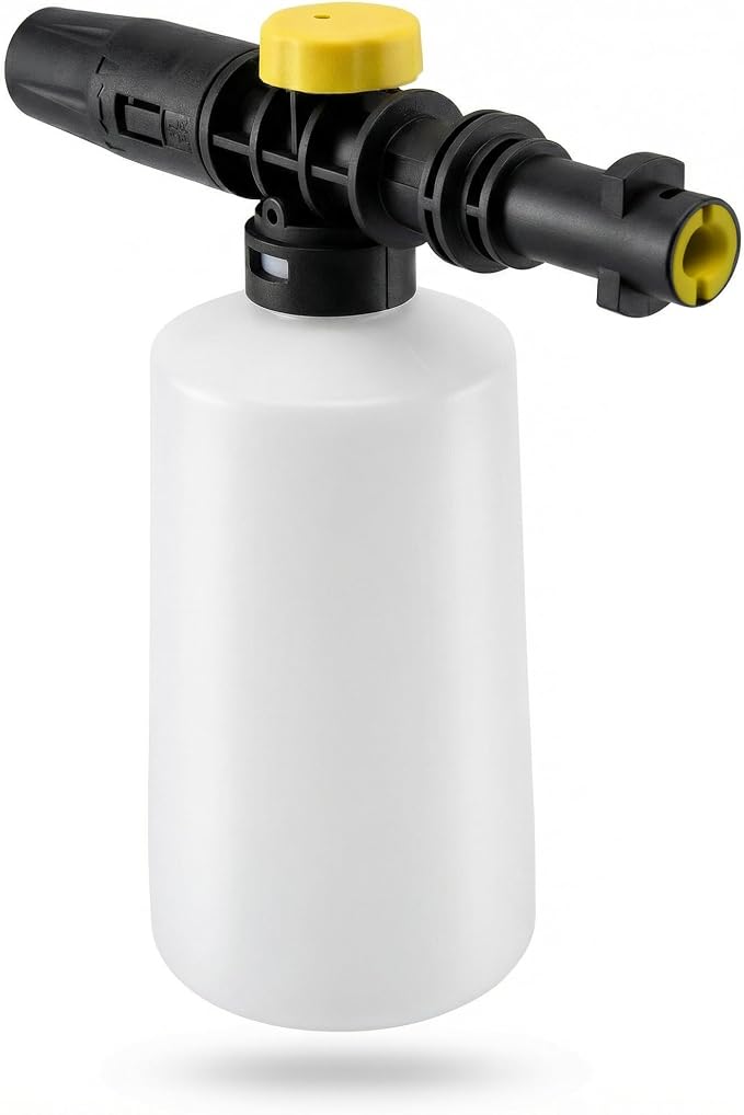 FJ6 Foam Cannon, Compatible with Kar-Cher K1-K7 Pressure Washers, 700ml Tank, Adjustable Spray Nozzle, for Cars, RVs, Garden Furniture, Patios