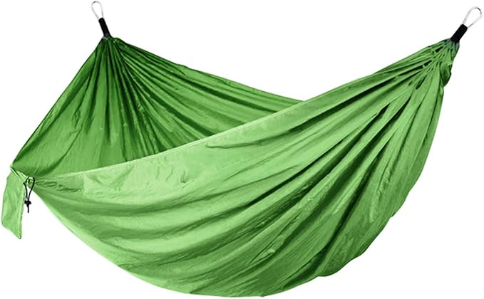 NOBRIM Camping Hammock Anti-Tear Durable Hammock Double Portable Safety Parachute Hammock with 2 Tree Straps for Adventure Travel Kit