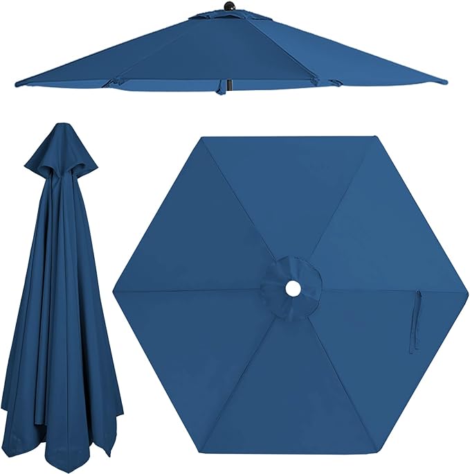 Patio Umbrella Replacement Canopy Only,Outdoor Table Market Yard Umbrella Top for Outdoor Umbrella Canopy