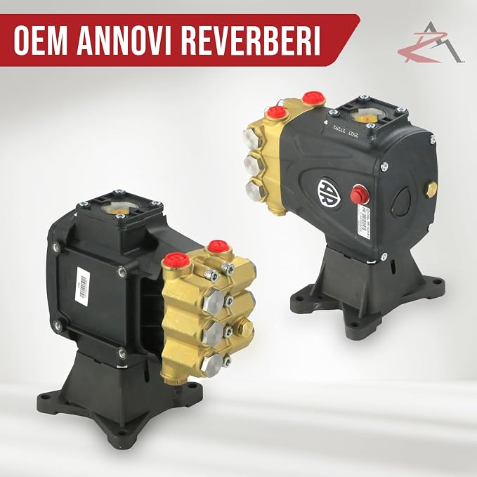 The ROP Shop OEM AR 1" Shaft 4000 PSI Pressure Washer Pump for Comet AWD-K 3030 G, ZWD4040G-K