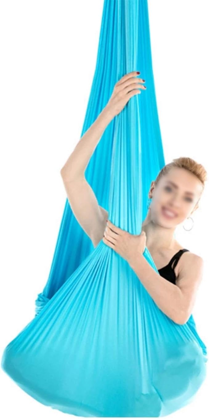 Kids Cotton Swing Hammock Sensory Child Therapy Swings Elastic Parcel Steady Seat Swing with Special Needs for Autism ADHD ADD Cuddle Up to 440lbs (Color : Sky Blue, Size : 150 x 280 cm)