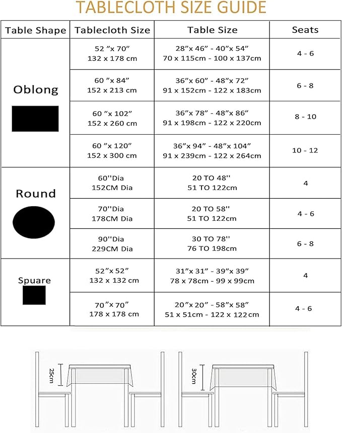 Outdoor Tablecloth Wrinkle-Free Stain Resistant Waterproof Polyester Fabric Table Cover with Zipper Umbrella Hole for Picnic/Party/Dinner/Patio Garden(60inch Round,Zippered,Blue Fog)
