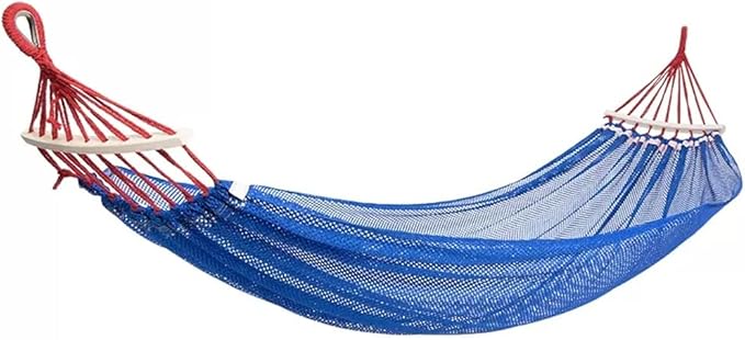 Outdoor Hammock Anti-Rollover Travel Camping Portable Hammock Hanging Chair Outdoor Portable Camping Travel Equipment (Color : Blue, Size : 200 * 130cm)