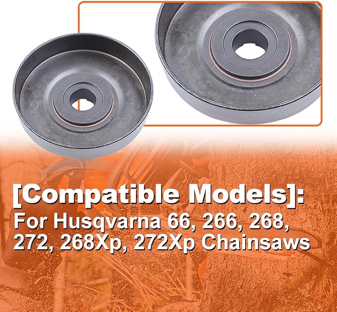 Clutch Drum 3/8"-8T Sprocket Rim For Husqvarna 66, 266, 268, 272, 268Xp, 272Xp Chainsaws 501 83 15 04 503 74 44 02