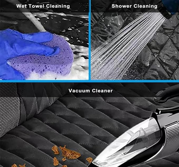 Dog Car Seat Cover for Lexus RX(6seats) 2020 2021 2022 2023, Foldable Back Seat Extender, Hair-Resistant, Anti-Scratch, Travel Hammock Bed with Mesh Window Storage Accessories,Black
